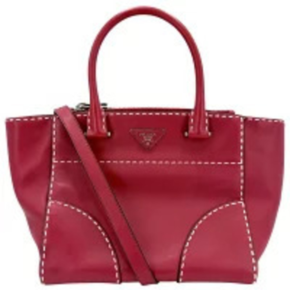 Prada handbag shoulder bag cross Body Bum Crossbody Belt triangle red